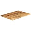 vidaXL Table Top Natural Solid rough mango wood 27.6 x 23.6 in Durable