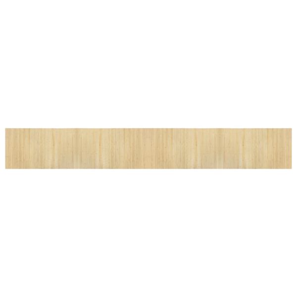 vidaXL Rug Light natural Bamboo, Polypropylene 23.6 x 157.5 in Rug