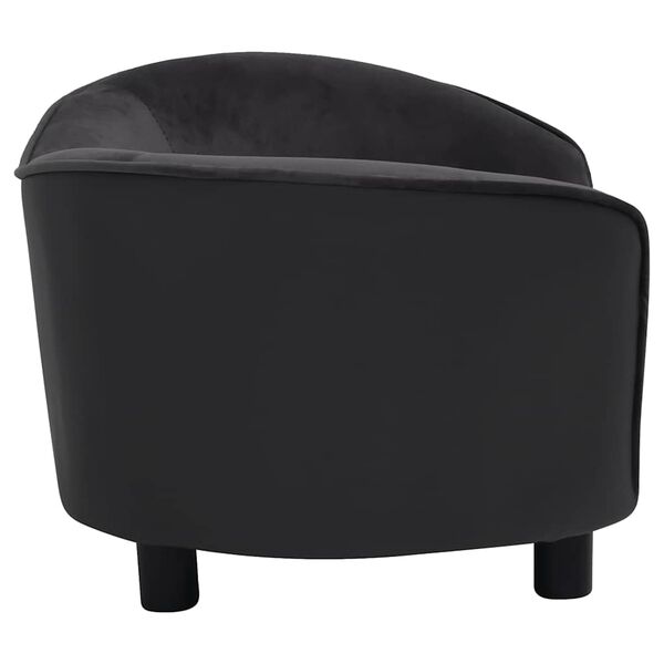 vidaXL Dog Sofa Black
