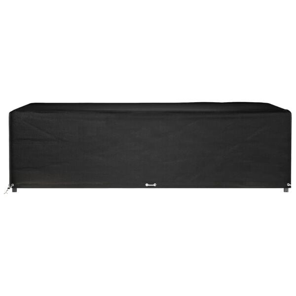 vidaXL Garden Furniture Cover Black Polyethylene (PE), Aluminum