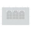 vidaXL Party Tent Sidewall White 100% PE Decorative Inlays