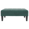 vidaXL Footstool Dark Green Velvet, Plywood, Plastic Compact Simple