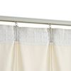 vidaXL Blackout Curtains 2 pcs with Hooks Velvet Cream 55.1x96.5"
