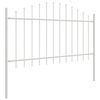 vidaXL Garden Fence White 170 x 100 cm