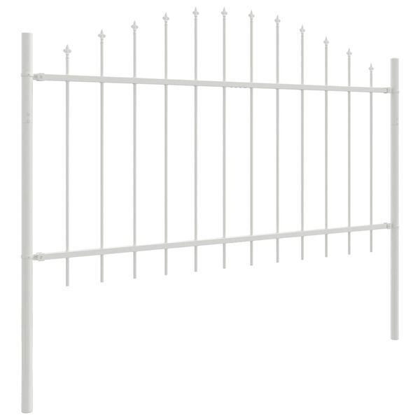 vidaXL Garden Fence White 170 x 100 cm