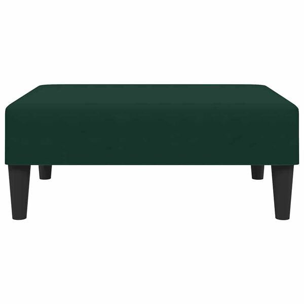 vidaXL Footstool Dark green Velvet Compact Simple Footstool