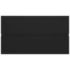 vidaXL Sink Cabinet Black Engineered wood Standard Sink Cabinet