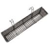 vidaXL Balcony Raised Bed Set of 2 Grey PE Rattan, Metal, Zinc