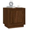 vidaXL Bedside Cabinet Set of 2 Brown Oak Engineered Wood Medium