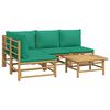 vidaXL Garden Lounge Set Bamboo Medium Modular Garden Lounge Set