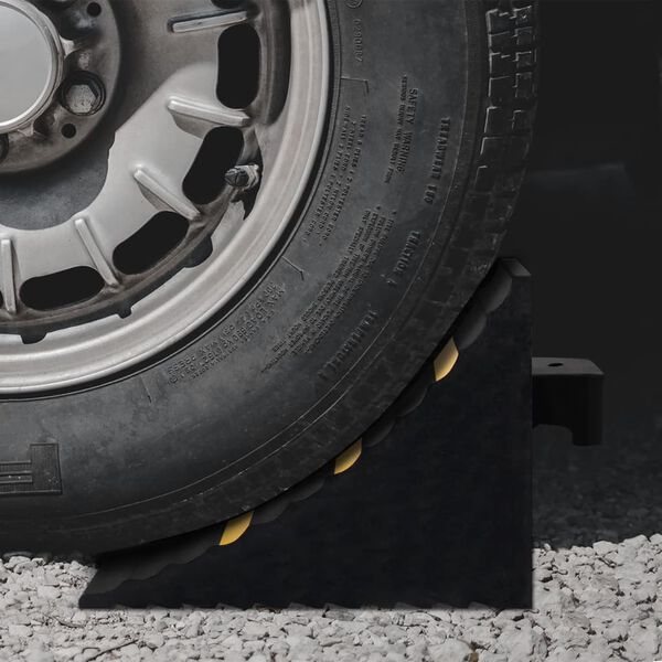 vidaXL Wheel Chocks 2 pcs 11.4x6.3x7.5" Rubber