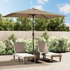vidaXL Garden Parasol Taupe Polyester fabric Large Tiltable