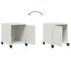 vidaXL Bedside Cabinet Set of 2 White Cold-rolled steel Standard
