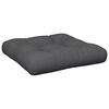 vidaXL Pallet Cushion Anthracite Polyester 19.7 x 19.7 x 4.7 in