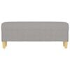 vidaXL Bench Light grey 100% polyester, plywood, foam Medium Bench