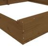 vidaXL Sandbox Honey Brown Solid Pine Wood Large Breathable Design
