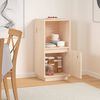 vidaXL Sideboard Natural wood Solid pinewood Medium Sideboard