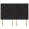 vidaXL Headboard with LED Strip Lights Adjustable Black 28.3" Velvet