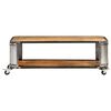 vidaXL Coffee Table Natural Mango Wood Solid Mango Wood, Steel