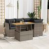 vidaXL Garden Sofa Set Grey
