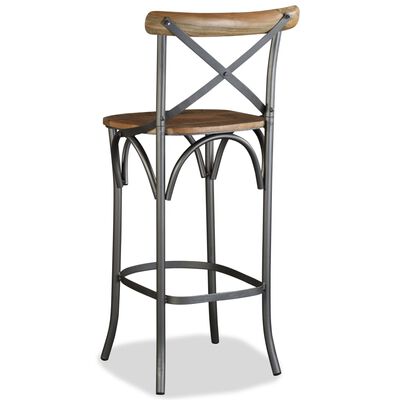 vidaXL Bar Stool Solid Mango Wood