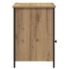 vidaXL Bedside Cabinet Artisan Oak 15.75 x 16.54 x 23.62 in
