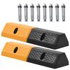 vidaXL Parking Blocks 2 pcs Rubber 19.3x5.9x3.5"
