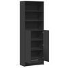 vidaXL Highboard Black Engineered wood Extra Tall Highboard