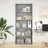 vidaXL Book Cabinet Grey Sonoma Engineered wood Tall Book Cabinet