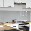 vidaXL Kitchen Backsplash 2 pcs Light Grey 31.50 x 19.69 in