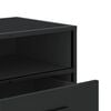 vidaXL TV Cabinet Black Engineered wood and metal Medium TV Cabinet
