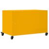 vidaXL TV Cabinet Mustard Yellow Cold-rolled Steel Compact TV Cabinet