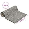vidaXL Stone Liner Grey Nonwoven PP fleece 118.1 x 23.6 in