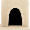 vidaXL Cat Tree Cream Engineered wood, plush, sisal 60.6 in Cat Tree