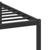 vidaXL Bed Frame Smoked Oak Engineered wood and steel Twin Bed Frame