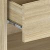 vidaXL Wall-mounted Bedside Cabinet Sonoma Oak Engineered Wood Small