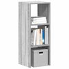 vidaXL Bookcase Grey Sonoma Engineered Wood Bookcase Rectangular