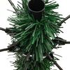 vidaXL Artificial Hinged Christmas Tree Green and Yellow PVC and metal