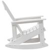 vidaXL Adirondack Rocking Chair White 73.5 x 92 x 90cm HDPE