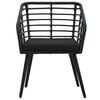vidaXL Garden Chair Set of 2 Black