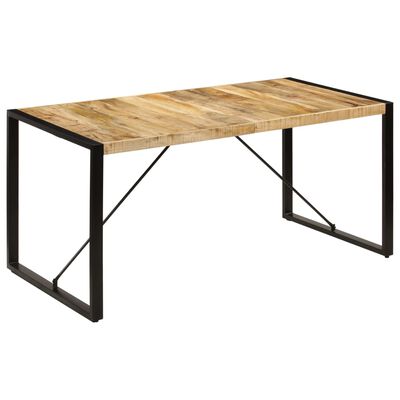 vidaXL Dining Table 63"x31.5"x29.5" Solid Mango Wood