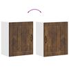 vidaXL Kitchen Wall Cabinet Smoked Oak Engineered Wood Medium
