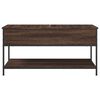 vidaXL Coffee Table Brown Oak Engineered Wood Medium Adjustable Feet