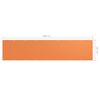 vidaXL Balcony Screen Orange 35.4x157.5" Oxford Fabric