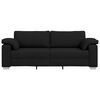 vidaXL Sofa 178cm Black Fabric