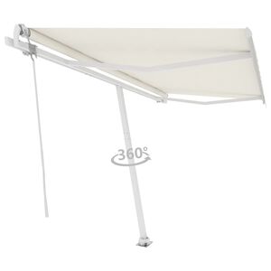 vidaXL Retractable Awning Cream