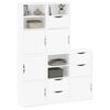 vidaXL Side Cabinet White Solid pine wood, engineered wood Standard