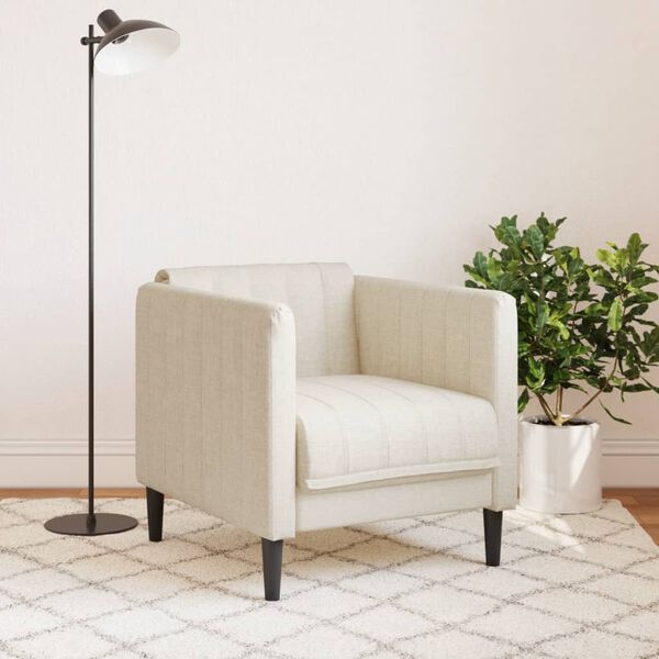 vidaXL Sofa Chair Linen 20% Linen, 10% Cotton, 30% Polyester, 40% Viscose