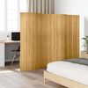 vidaXL Room Divider Bamboo Natural Width 98.4" Height 65.0"