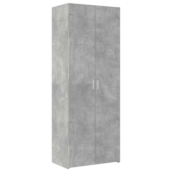 vidaXL Highboard Concrete Gray 27.6"x16.7"x72.8" Engineered Wood